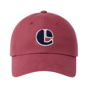 Emis Boucle Vintage Logo Ball Cap Red