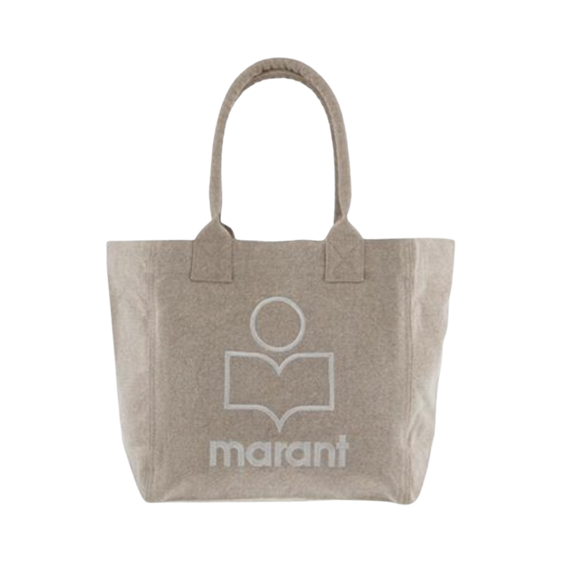 PM0002FA-A1X19M-90BE Isabel Marant Small Yenky Logo Tote Bag Beige