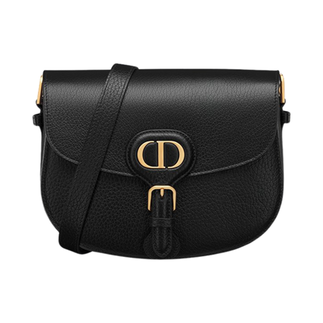 M9337USKU-M900 Dior Medium Bobby Bag Grained Calfskin Black