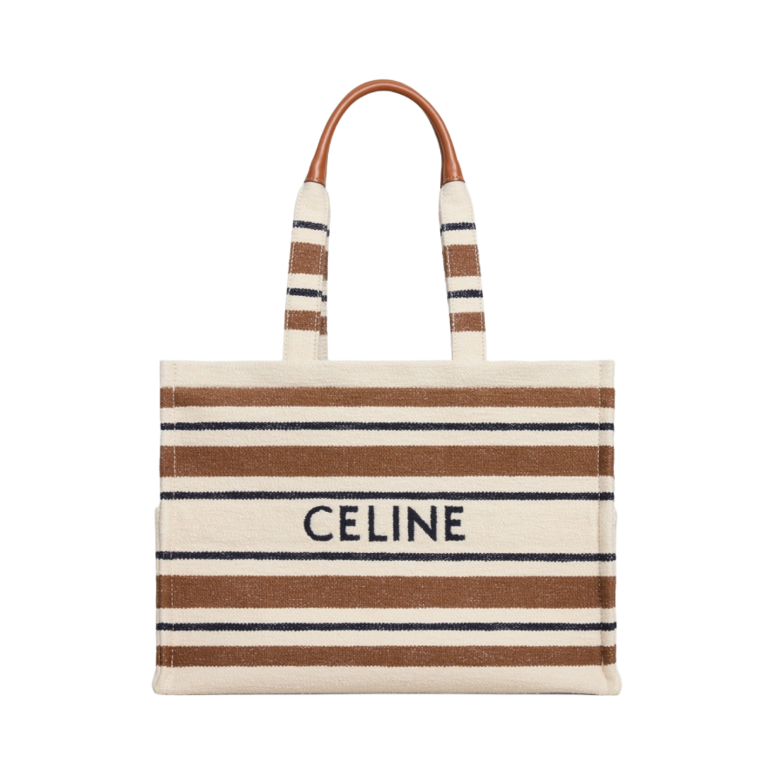 셀린느 라지 카바스 타이스 스트라이프 텍스타일 셀린느 자카드 멀티컬러(Celine Large Cabas Thais in Striped Textile with Celine Jacquard Multicolor) - 1