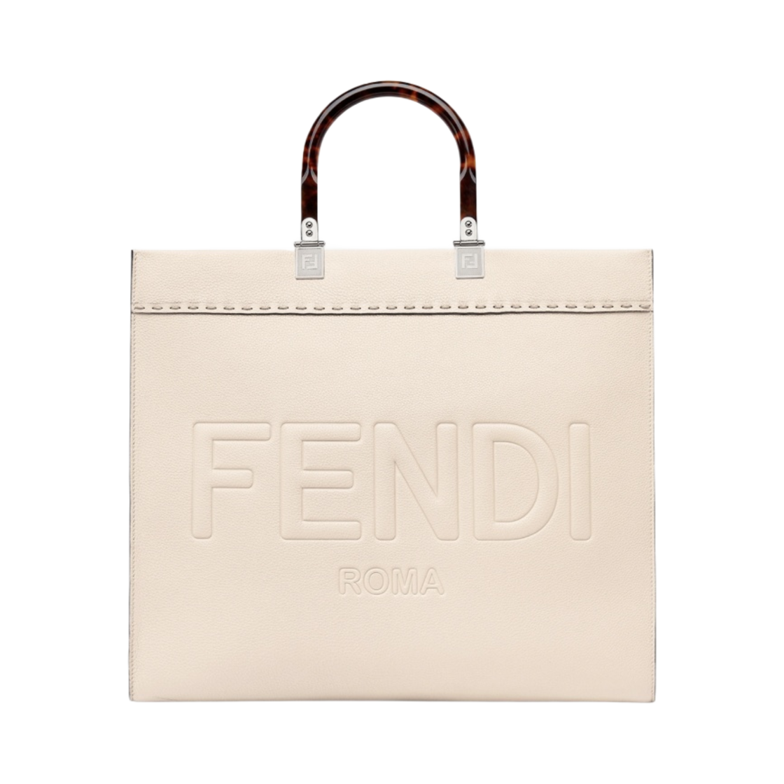 펜디 선샤인 미디움 레더 쇼퍼 페일 핑크(Fendi Sunshine Medium Leather Shopper Pale Pink) - 1