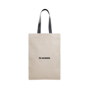 Jil Sander Canvas Tote Bag Ecru Black