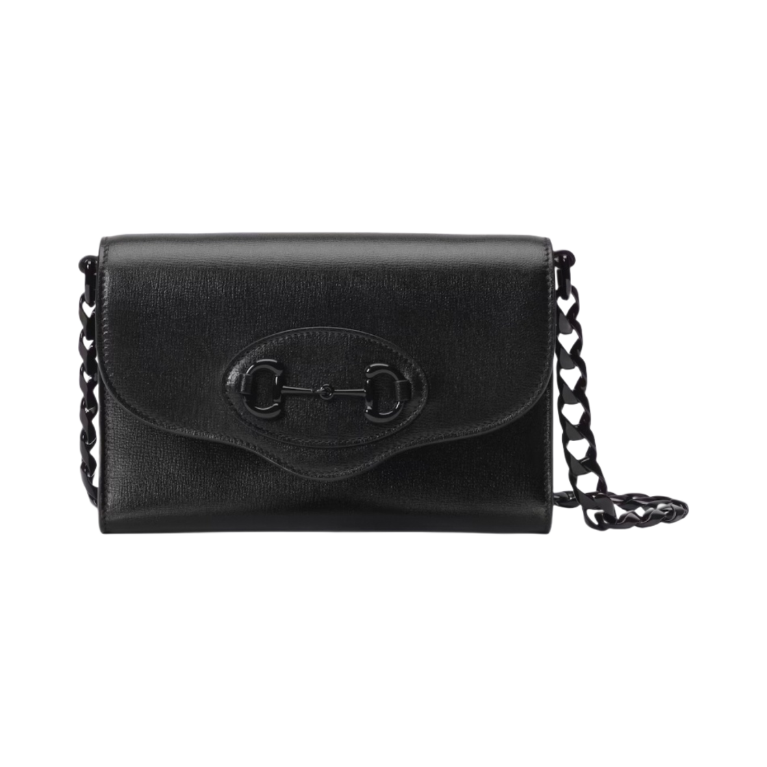 724713-AABE1-1060 Gucci Horsebit 1955 Mini Bag Black Leather