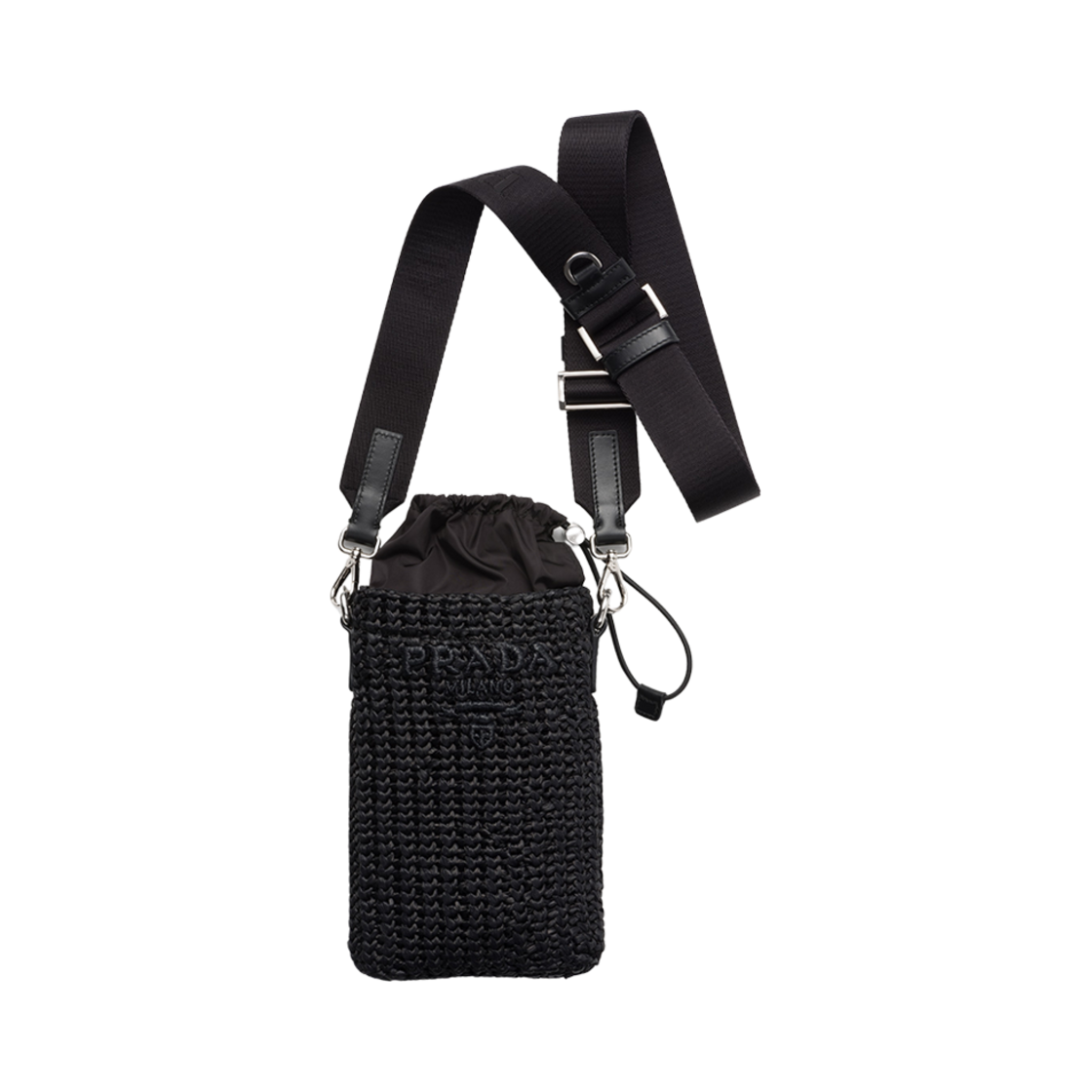프라다 크로셰 스마트폰 케이스 블랙(Prada Crochet Smartphone Case Black) - 1