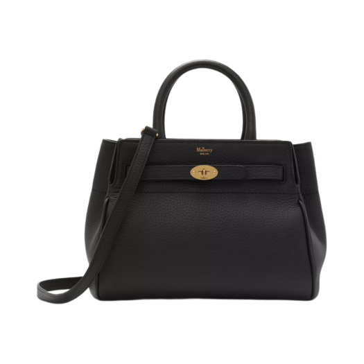 Mulberry Heavy Grain Small Belted Bayswater Black