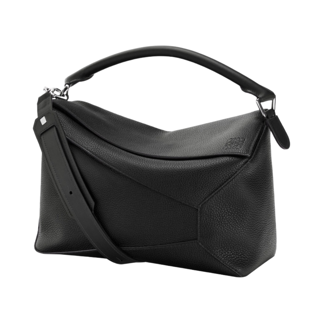 로에베 라지 퍼즐 엣지백 그레인드 카프스킨 블랙