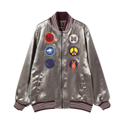 Needles Acetate Sateen Award Jacket Grey