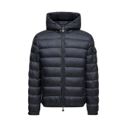 Moncler Najan Hooded Short Down Jacket Blue - 25FW