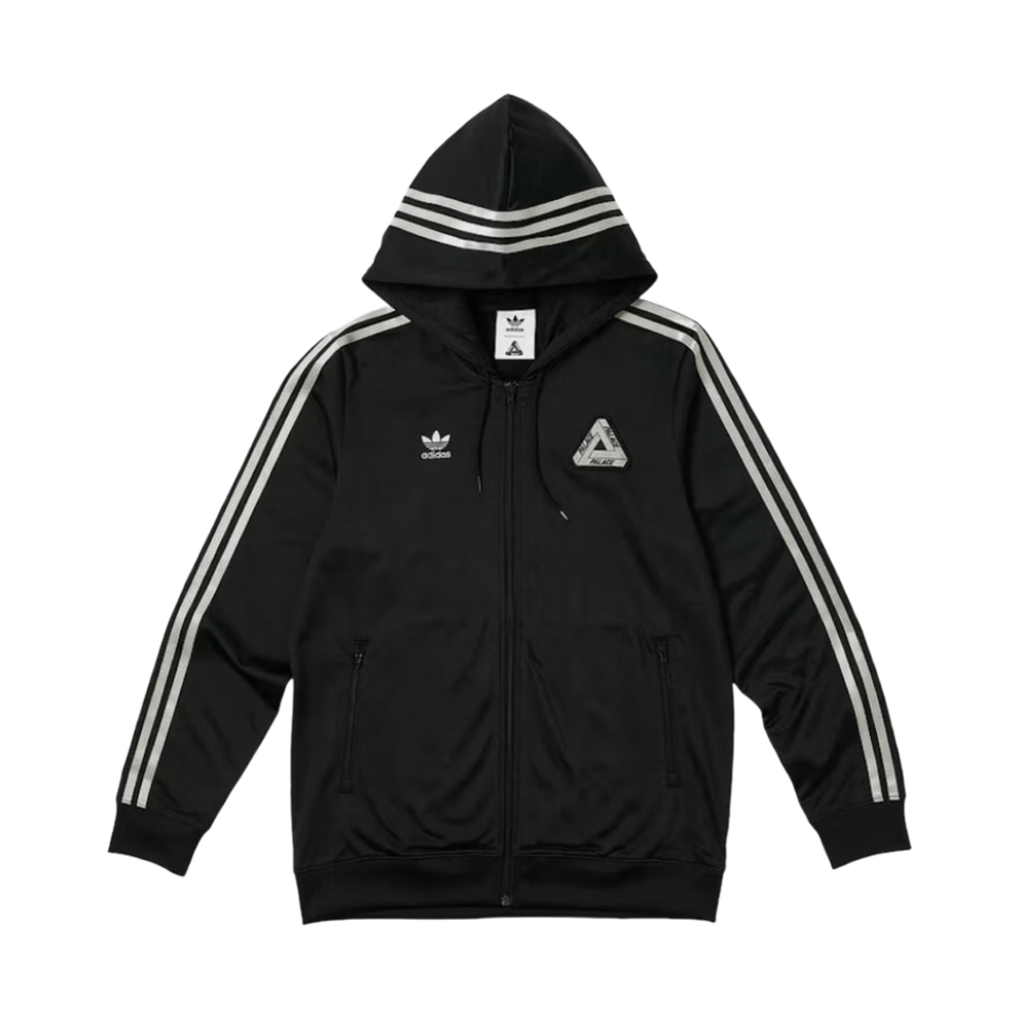 팔라스 x 아디다스 후드 파이어버드 트랙탑 블랙 - 23SS(Palace x Adidas Hooded Firebird Track Top Black - 23SS)