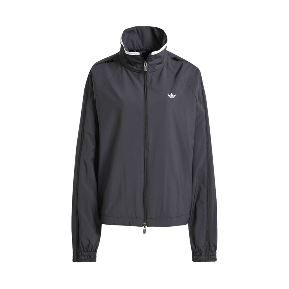 (W) 아디다스 아딜레늄 시즌 3 집 트랙탑 블랙 - KR 사이즈((W) Adidas Adilenium Season 3 Zip Track Top Black - KR Sizing)