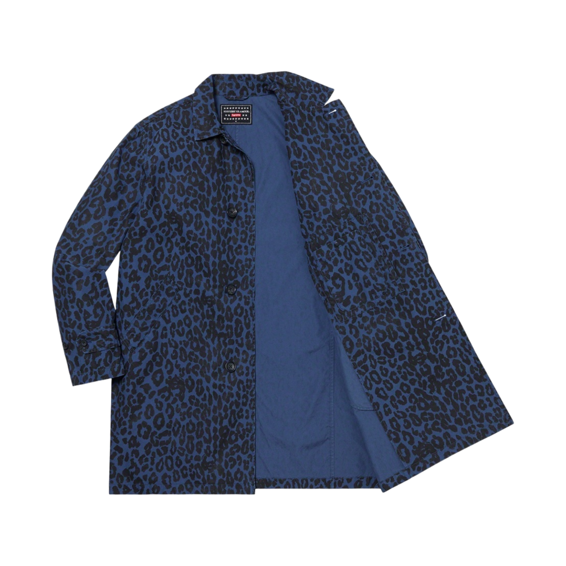 슈프림 x 히스테릭 글래머 레오파드 트렌치 블루 - 21SS(Supreme x Hysteric Glamour Leopard Trench Blue - 21SS) - 2
