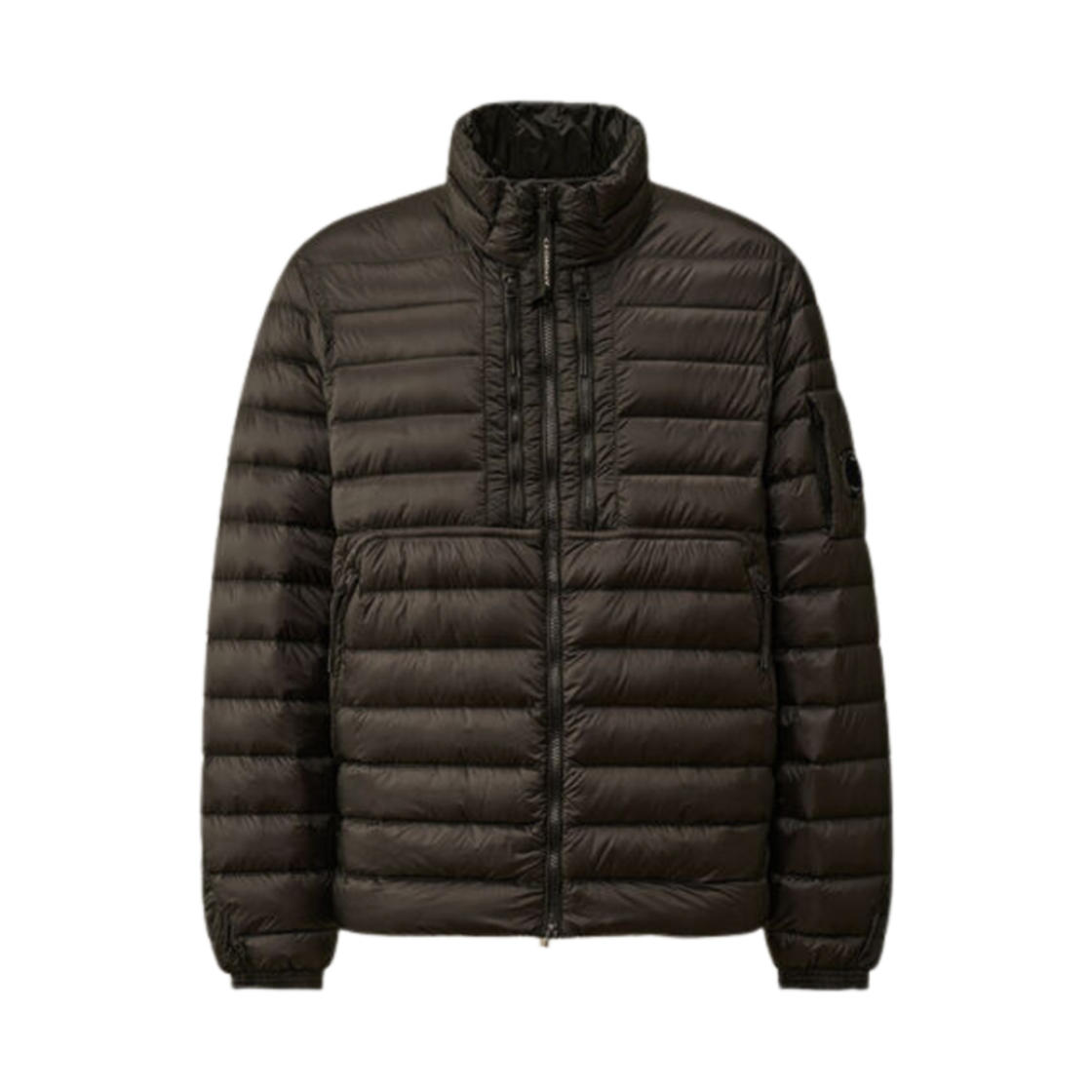 17CMOW034A006099A999 C.P. Company D.D. Shell Collar Zip Down Jacket Black - 24FW