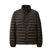 C.P. Company D.D. Shell Collar Zip Down Jacket Black - 24FW