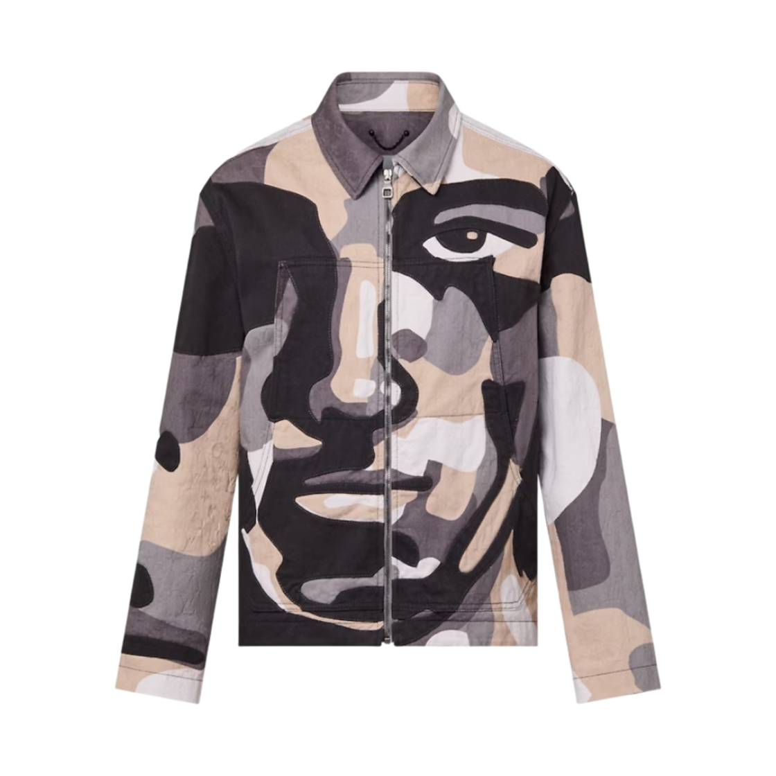 - Louis Vuitton Patchworked Portrait Denim Jacket Multicolor