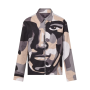 Louis Vuitton Patchworked Portrait Denim Jacket Multicolor
