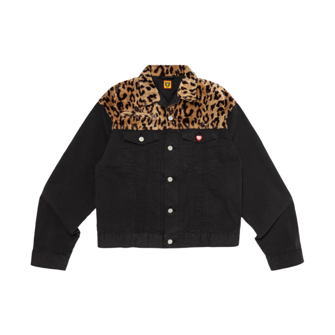 ジャケット・アウター M HUMAN MADE LEOPARD DENIM WORK JACKET Human made LEOPARD DENIM WORK JACKET