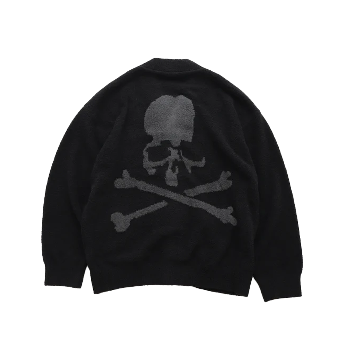 마스터마인드 월드 x 룸웨어 라운지 가디건 블랙 차콜 - 25FW(Mastermind World x Roomwear Lounge Cardigan Black Charcoal - 25FW)