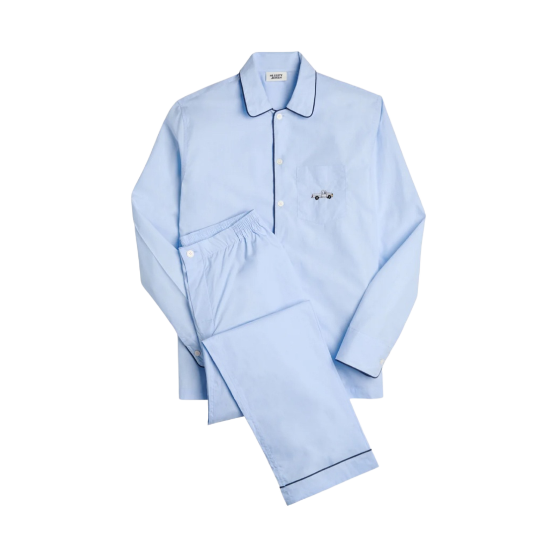 MS001-F1001-465 Sleepy Jones Collector’s Edition Henry Pajama Set White F-100 Truck