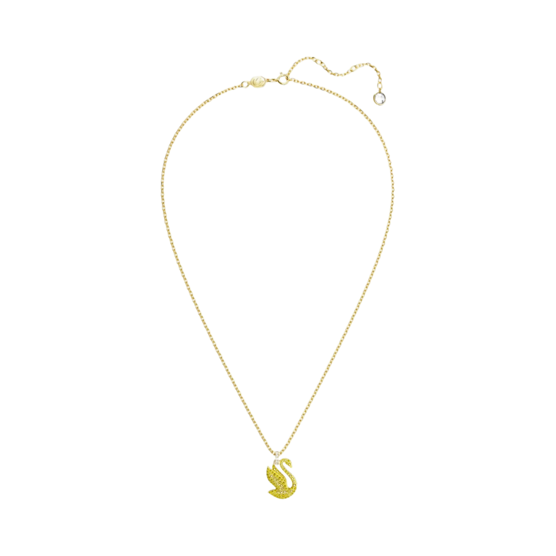 5647553 (W) Swarovski Iconic Swan Pendant Yellow Gold Plated