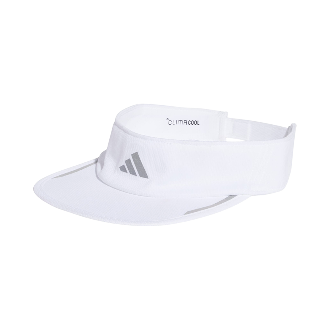 JD1159 Adidas Aeroready Running Visor White Reflective Silver