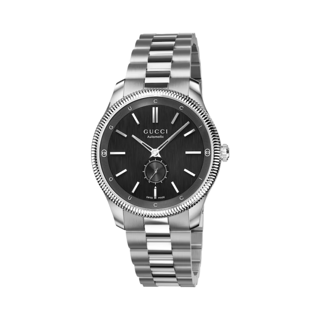구찌 G-타임리스 오토매틱 40mm 스테인리스 스틸 브레이슬릿 블랙(Gucci G-Timeless Automatic 40mm Stainless Steel Bracelet Black)