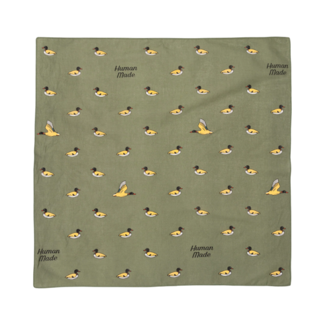 휴먼 메이드 반다나 #1 올리브 드랩(Human Made Bandana #1 Olive Drab) - 1