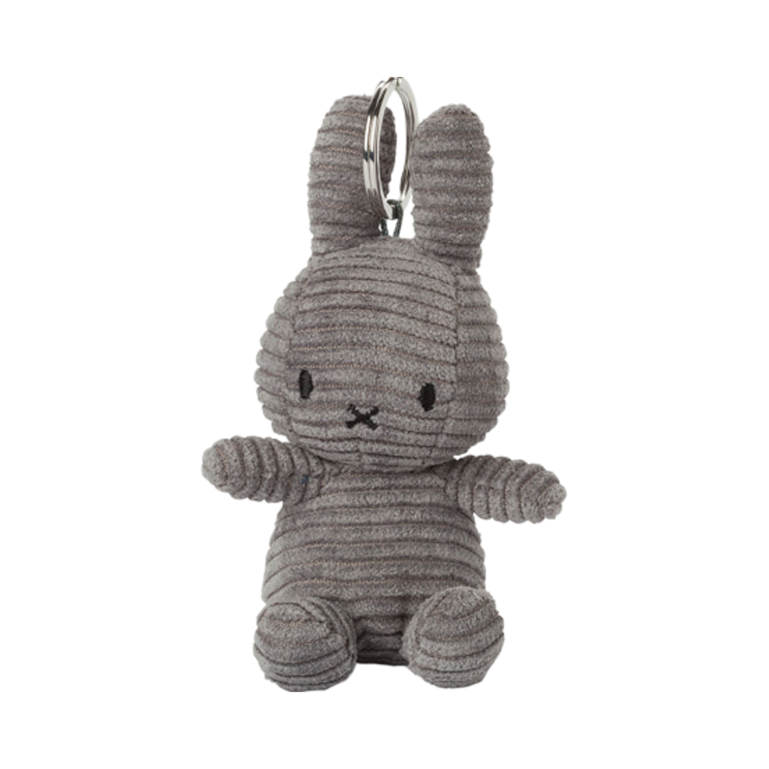 미피 x 본 톤 토이 미피 키체인 코듀로이 그레이(Miffy x Bon Ton Toys Keychain Corduroy Grey)