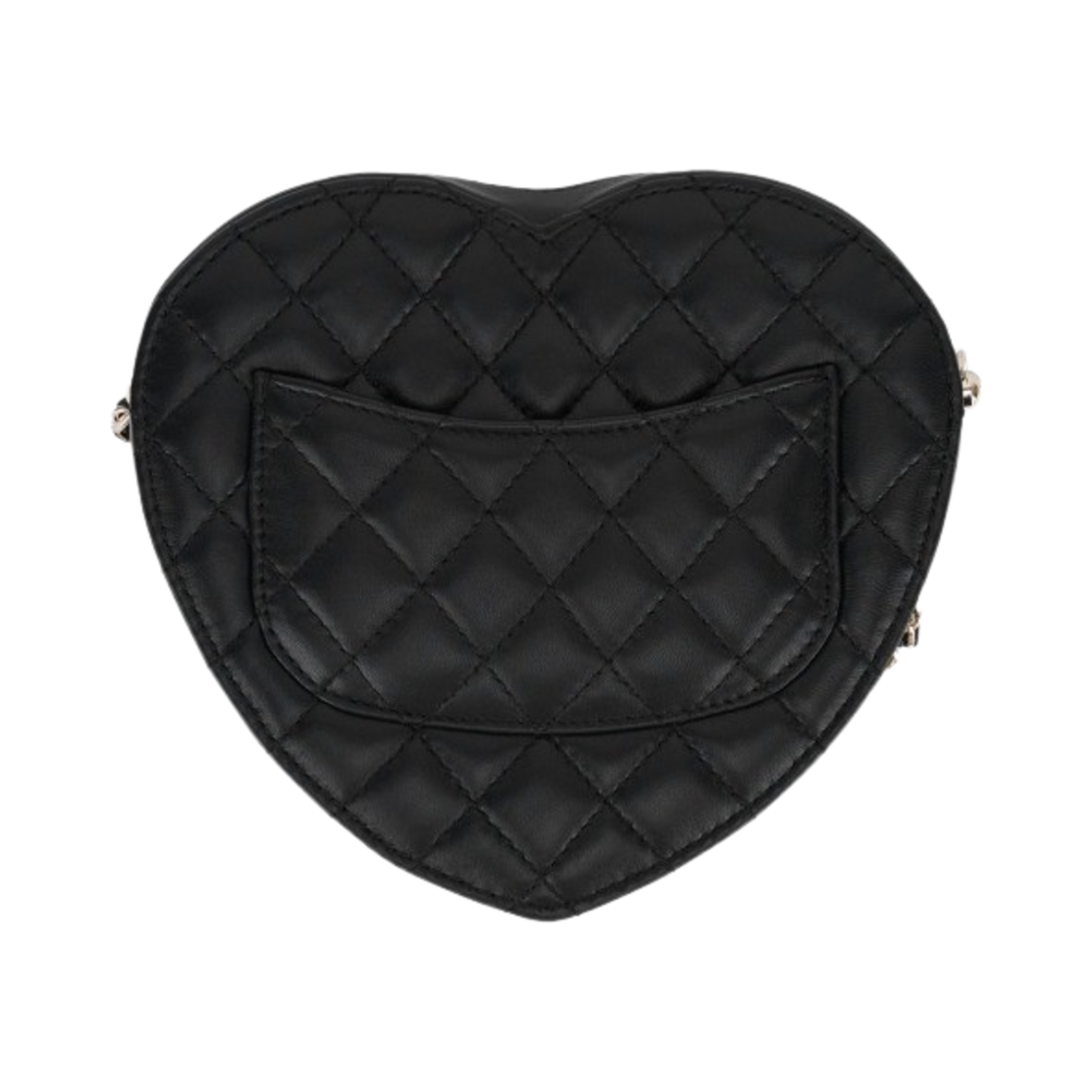 샤넬 하트백 램스킨 & 골드 메탈 블랙(Chanel Heart Bag Lambskin & Gold Black) - 3