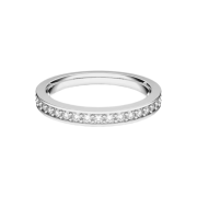 (W) Swarovski Matrix Ring White Rhodium Plated