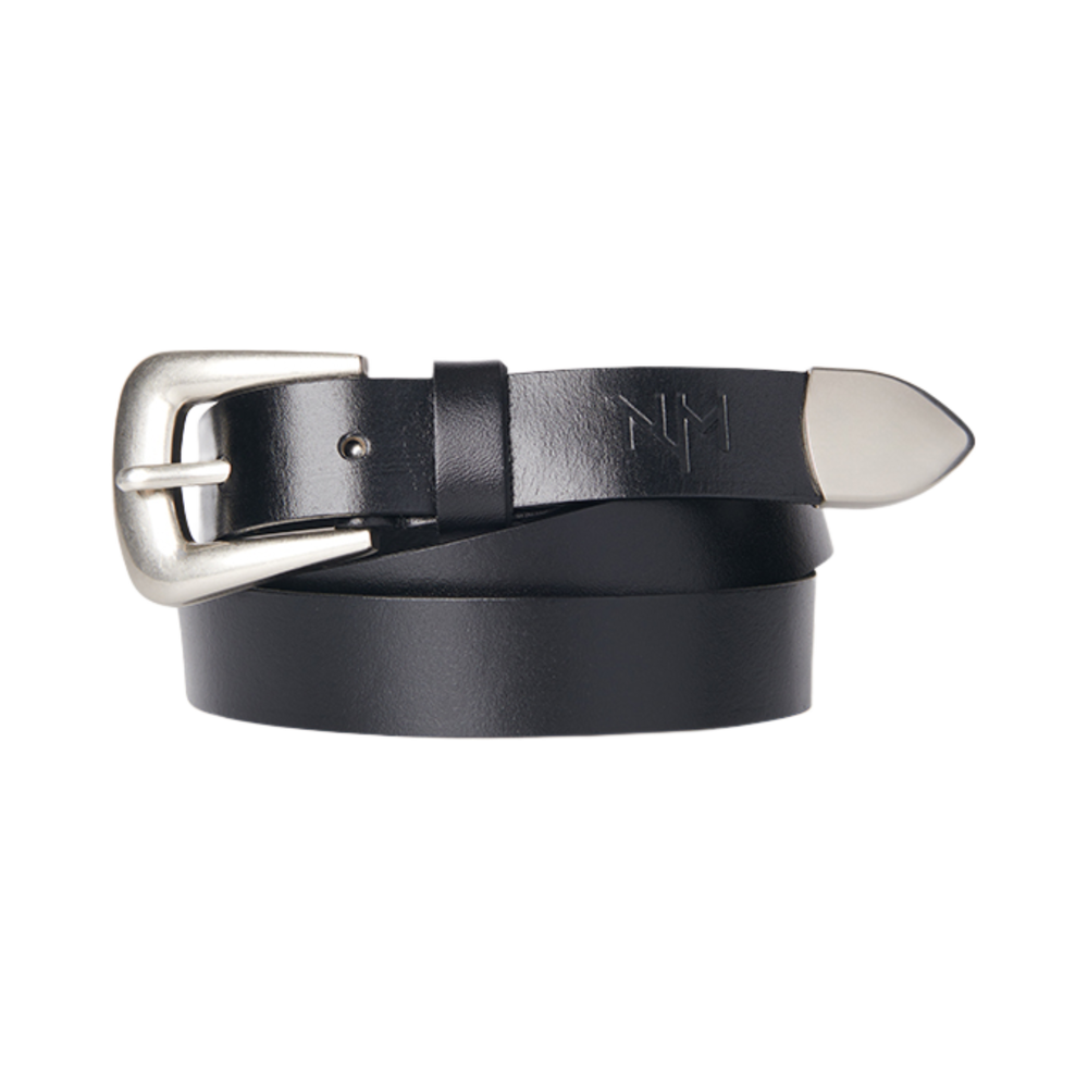 노매뉴얼 NM 레더 벨트 블랙(NOMANUAL NM Leather Belt Black)