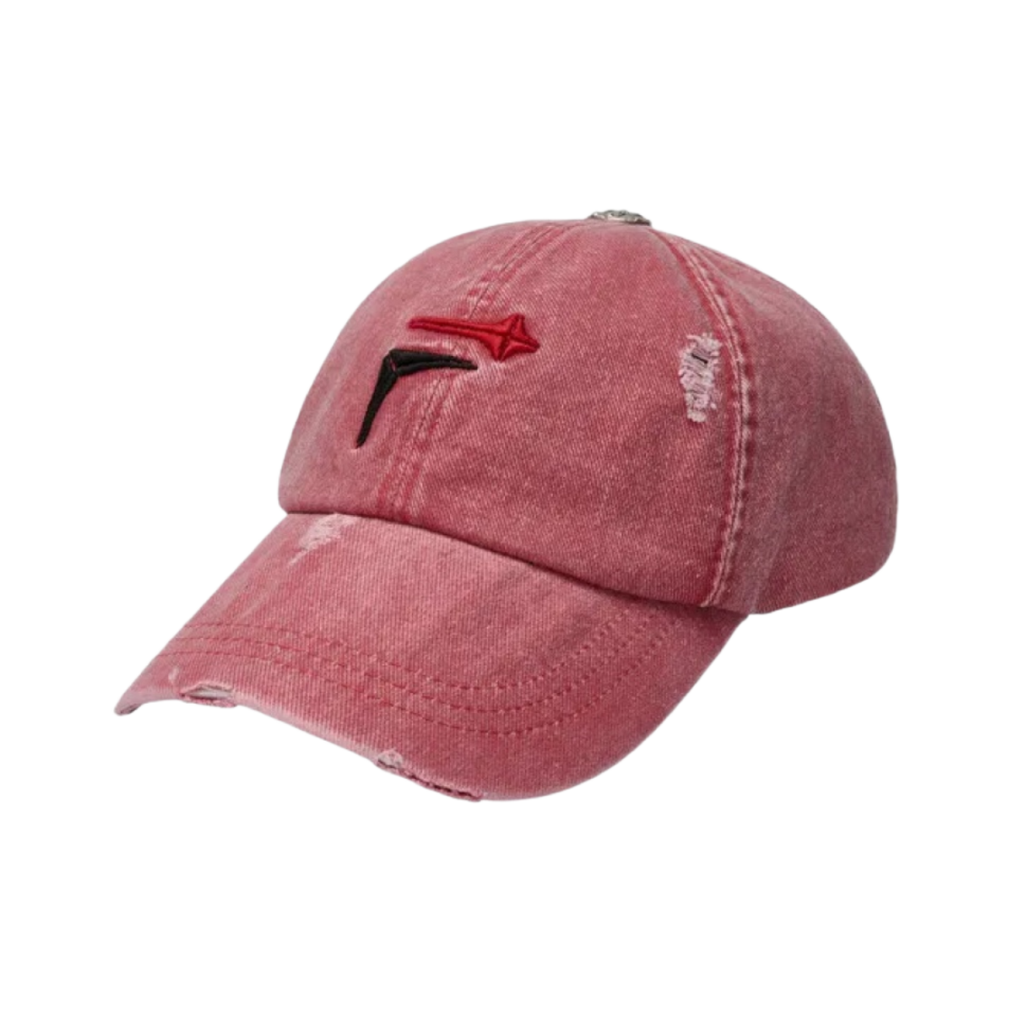 떠그 클럽 x 휠라 F 로고 캡 파피 레드(Thug Club x Fila F Logo Cap Poppy Red) - 2