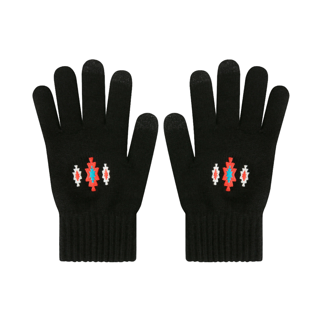 FW24AGV94BK Hongwoosung Embroidery Smart Touch Gloves Black