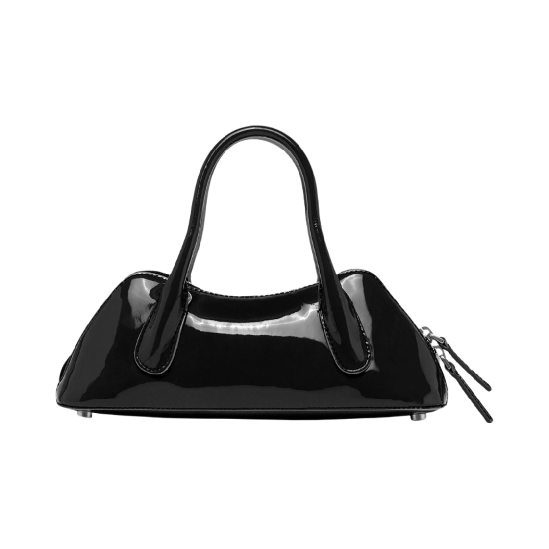 블루마린 페이턴트 레더 미니 키스 미 백 블랙(Blumarine Mini Kiss Me Bag In Patent Leather Black) - 3