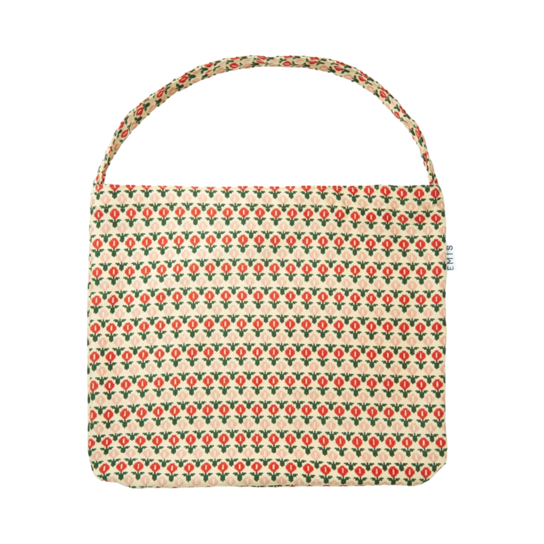 - Emis Mini Flower Corduroy Eco Bag Red Flower