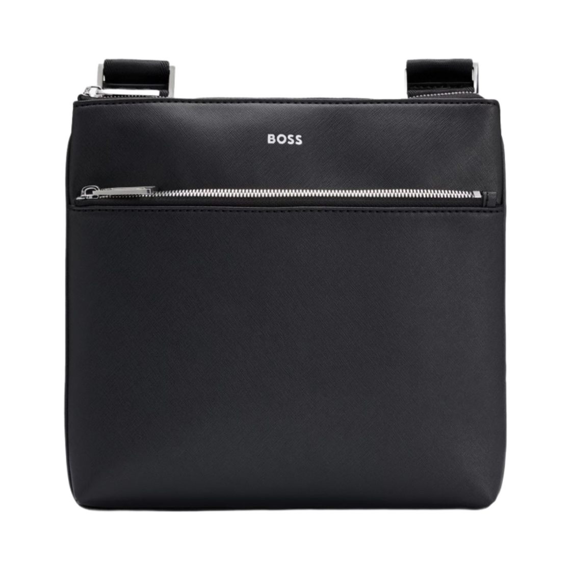 휴고 보스 시그니처 스트라이프 로고 디테일 엔벨로프백 블랙(Hugo Boss Envelope Bag with Signature Stripe and Logo Detail Black)