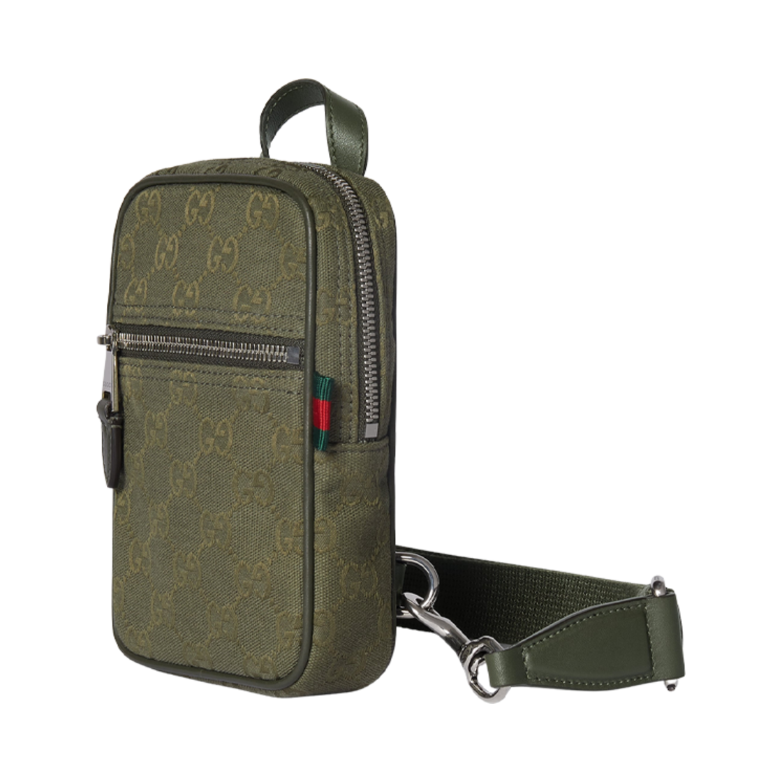 구찌 GG 캔버스 미니 슬링백 포레스트 그린(Gucci GG Canvas Mini Slingbag Forest Green) - 2