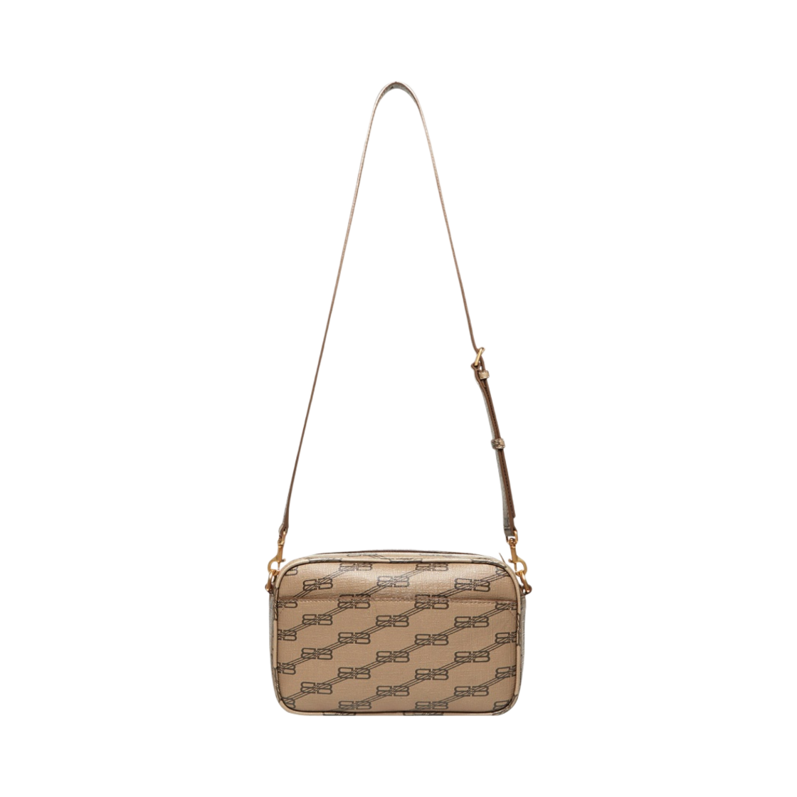 발렌시아가 시그니쳐 미디움 카메라백 BB 모노그램 코티드 캔버스 베이지(Balenciaga Signature Medium Camera Bag BB Monogram Coated Canvas Beige) - 3