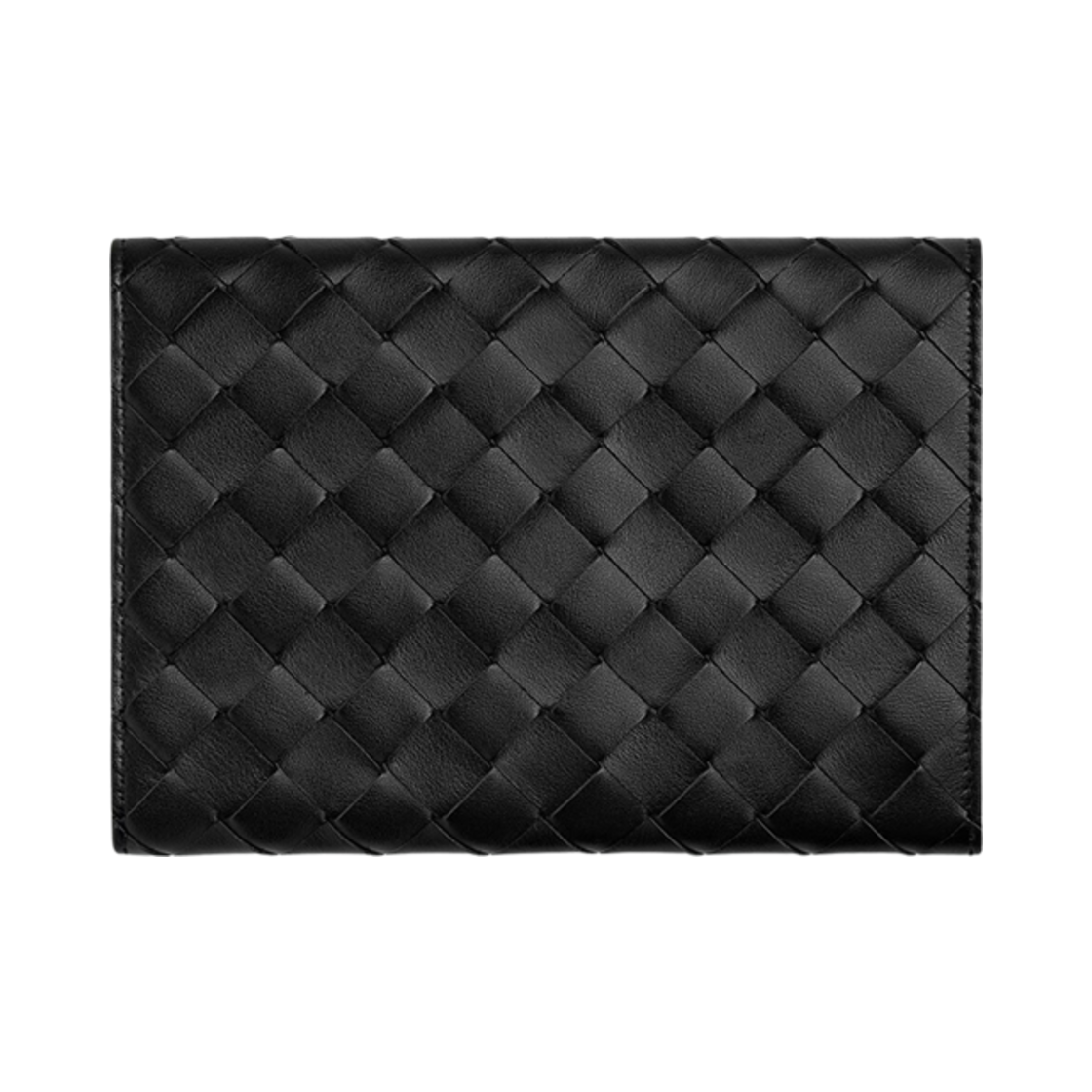 817885V2HL08803 Bottega Veneta Intrecciato Roll-on Cable Case Black