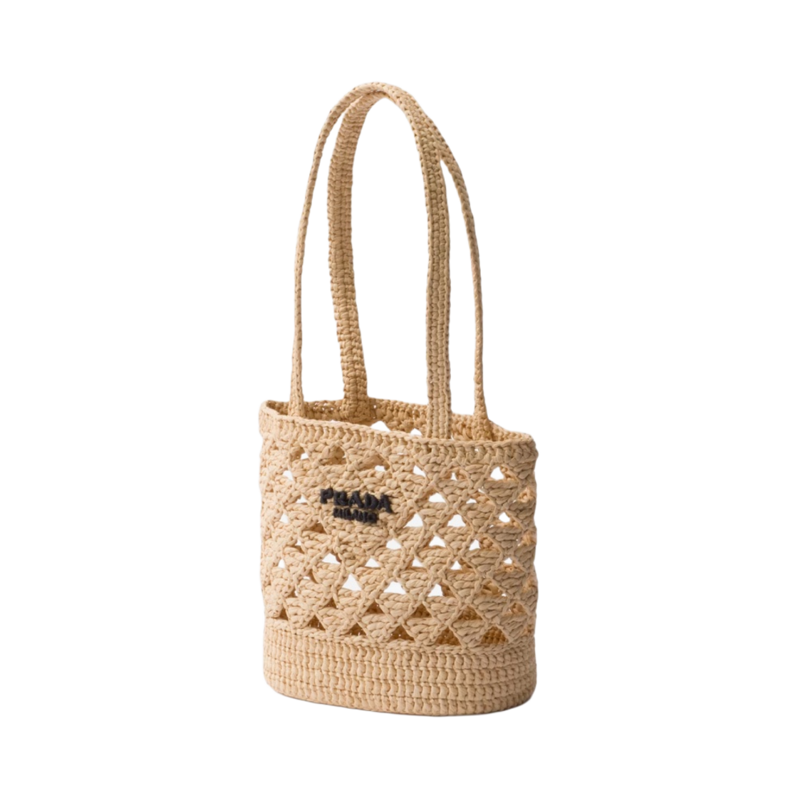 프라다 우븐 크로쉐 토트백 내츄럴(Prada Woven Crochet Tote Bag Natural) - 2