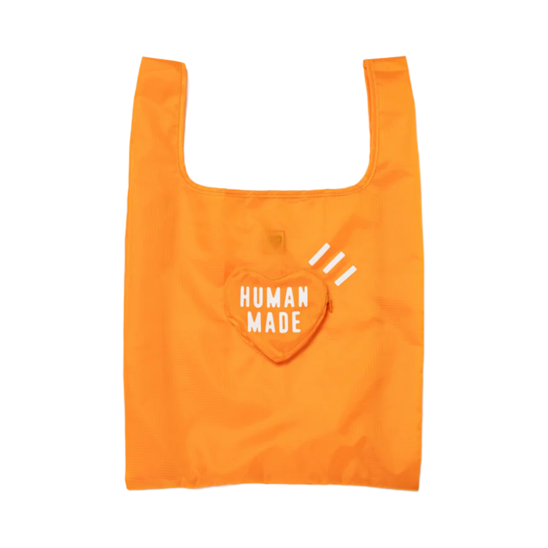 HM28GD046 Human Made Heart Shopper Bag Orange
