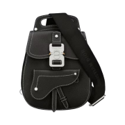 Dior Mini Gallop Sling Bag Grained Calfskin Black