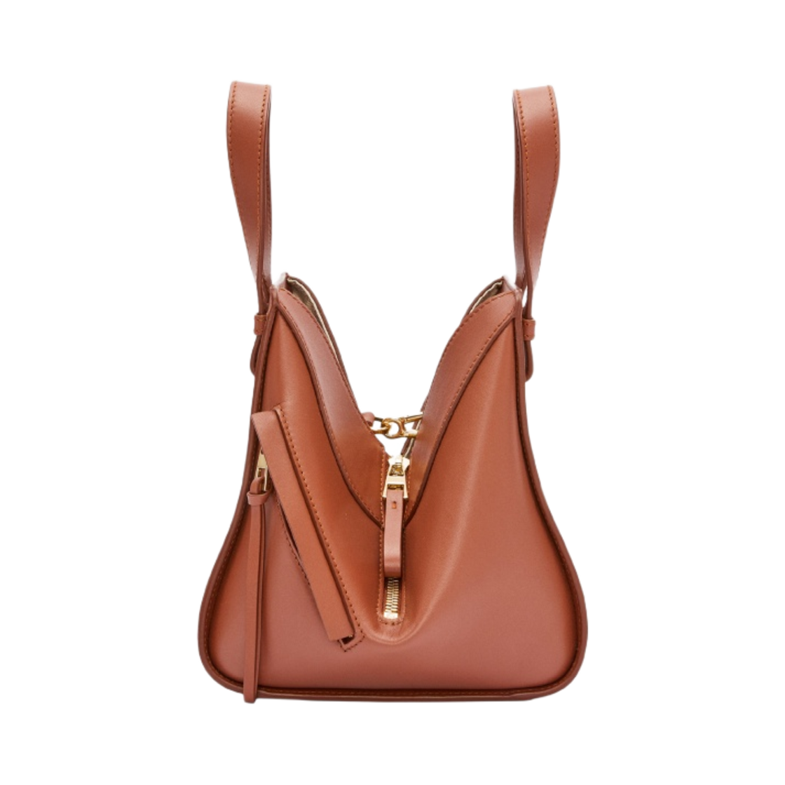 로에베 x 하울의 움직이는 성 캘시퍼 해먹 컴팩트 백 사틴 카프스킨 러스트(Loewe x Howl's Moving Castle Calcifer Hammock Compact Bag in Satin Calfskin Rust) - 3