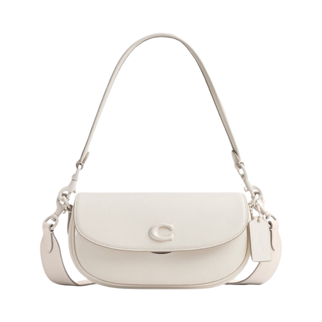 CR666-LH/CHK Coach Emmy Saddle Bag 23 Chalk