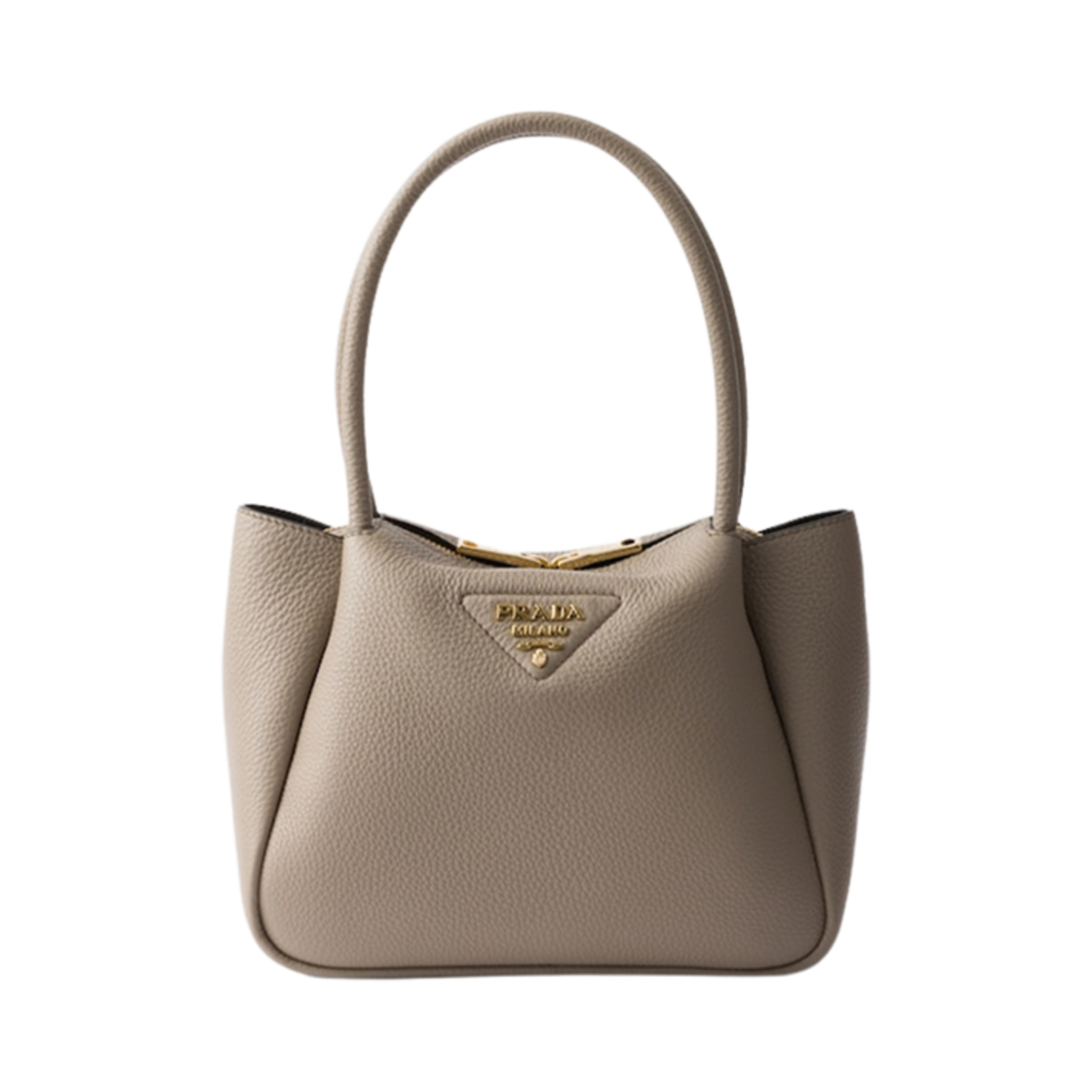 1BC145-2DKV-F03QH Prada Small Leather Bag Clay Gray
