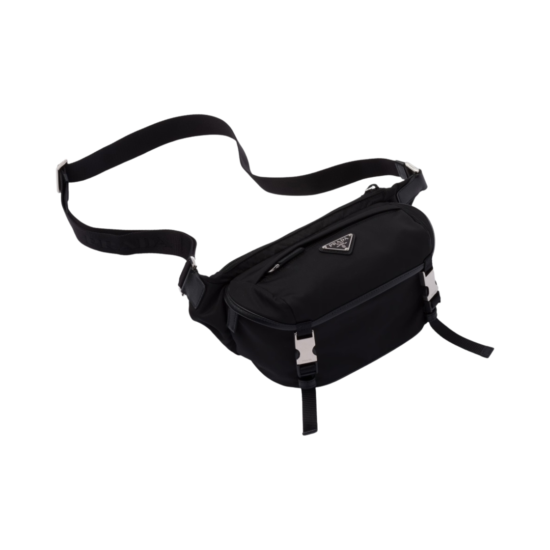 프라다 리나일론 사피아노 레더 숄더백 블랙(Prada Re-Nylon Saffiano Leather Shoulder Bag Black)