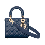 Dior Small Lady Bag My ABCDior Cannage Lambskin Deep Ocean Blue