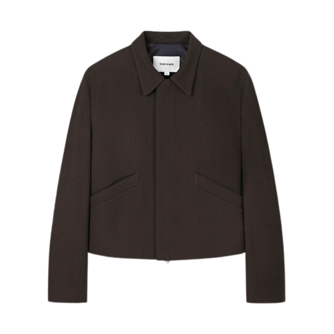 토니웩 버진 울 크롭 블루종 자켓 다크 브라운(Tonywack Virgin Wool Cropped Blouson Jacket Dark Brown)