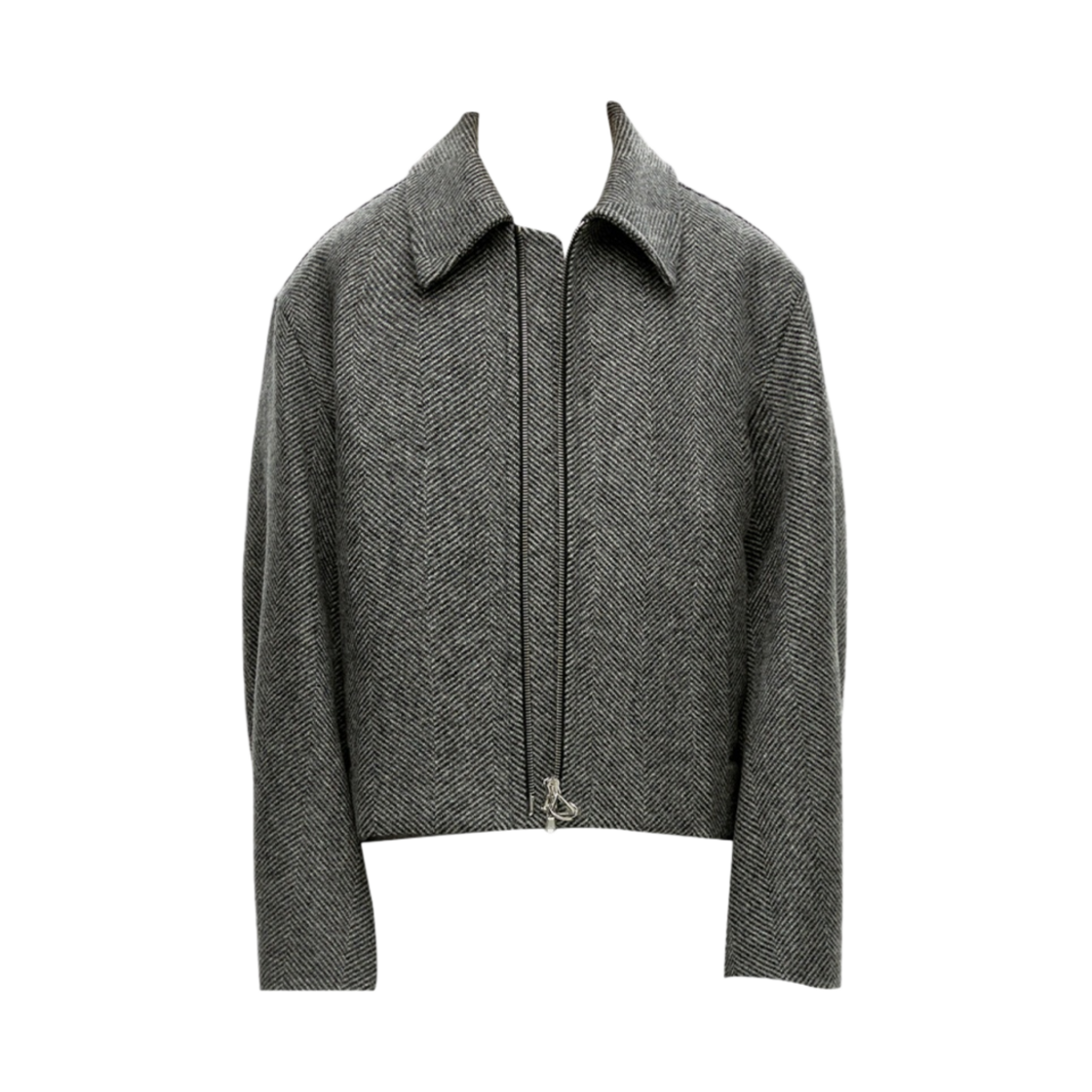 솔리드 옴므 크롭 집업 자켓 블랙 - 23FW(Solid Homme Cropped Zip Up Jacket Black - 23FW)