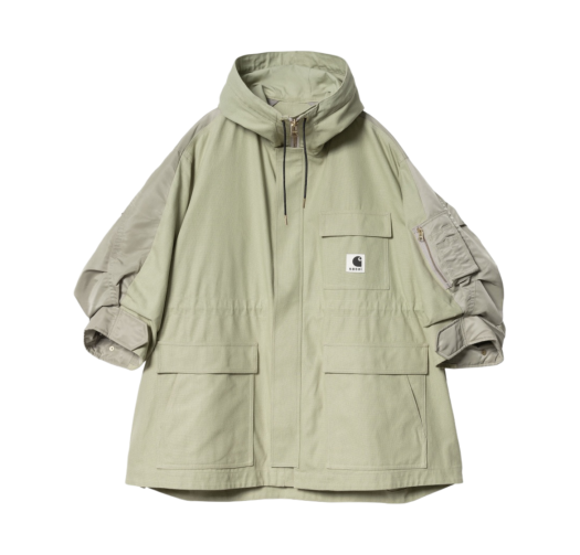 ほぼ新品Carhartt WIP Duck x Nylon Twill Coat Duck x Nylon Twill Coat — Beige x Khaki – La Garçonne