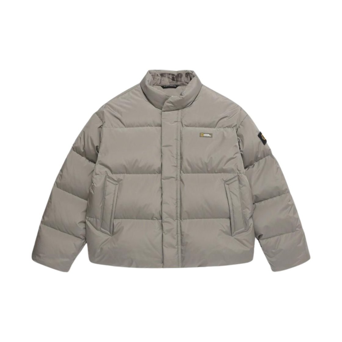 N244UDW050 National Geographic High Neck Down Jumper Oak